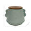 Bougie parfumée décorative avec couvercle en bois pour décoration de table basse - Décoration de bougie moderne pour bibliothèque, chambre à coucher et salon - 4 po