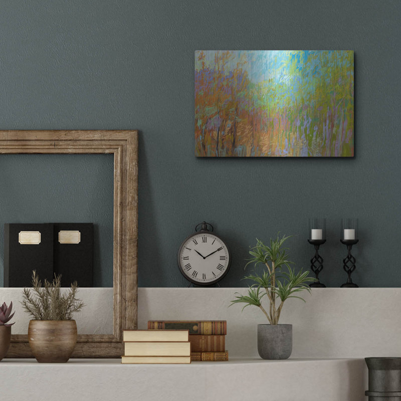 «Color Field 55» par Jane Schmidt, art mural en métal, H 12 po x l 16 po