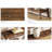 Rustic Extra Long Farmhouse Console Table With Shelf, Perfect For Hallway, Living Room, Or Foyer Decor And Storage-1309144056