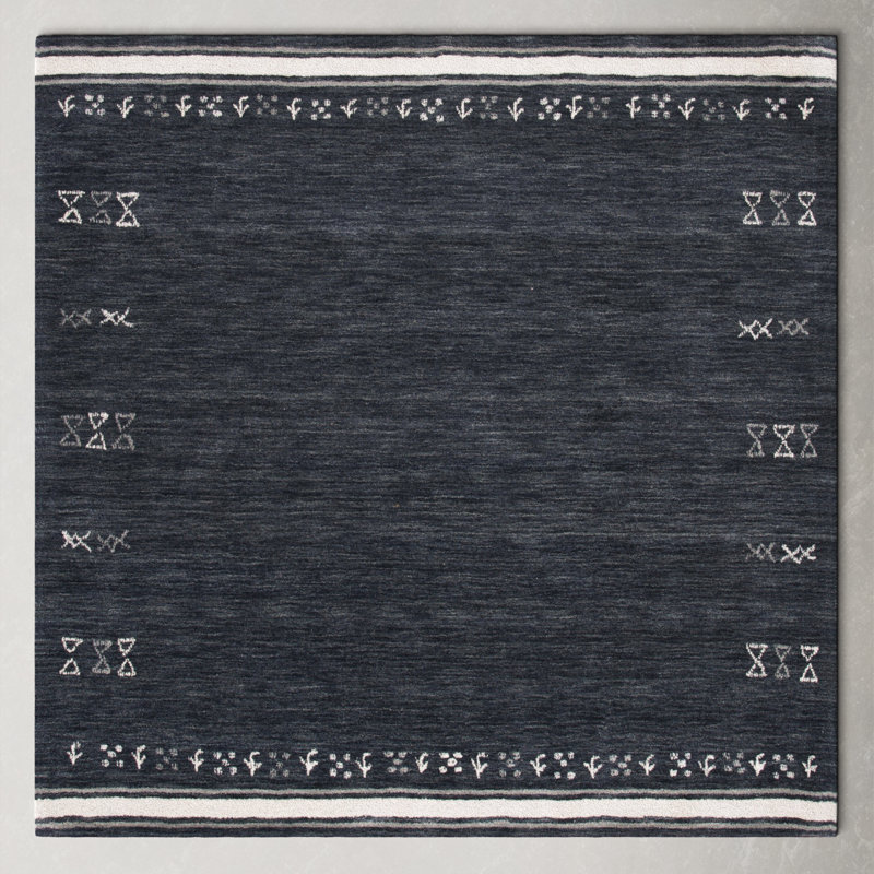 Santiago Hand-Loomed Wool Area Rug , Square 6'