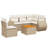 Vidaxl Garden Sofa Set Poly Rattan Adjustable, Modular