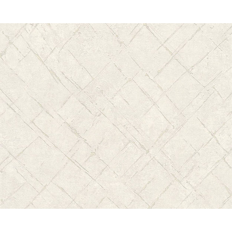 Rouleau de papier peint L 33 pi x l 21 po, Blanc / Gris / Argent