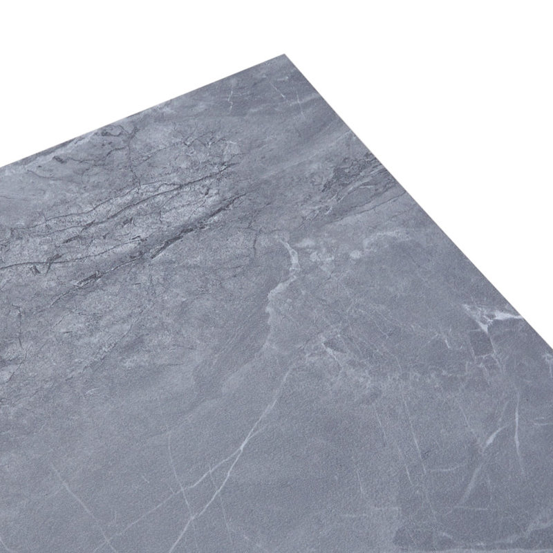 8Pcs 80x80cm Realistic Stone Texture Self Adhesive PVC Flooring, Grey