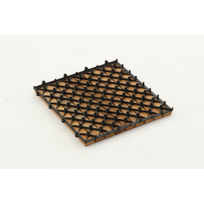 11.8'' L x 11.8'' W Interlocking Deck Tile in Natural