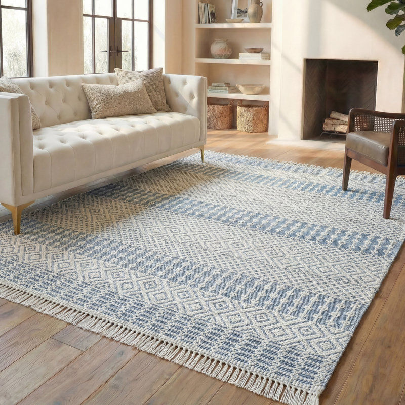 Tapis tissé à la main Kempner Natura, Rectangle 8 pi x 10 pi