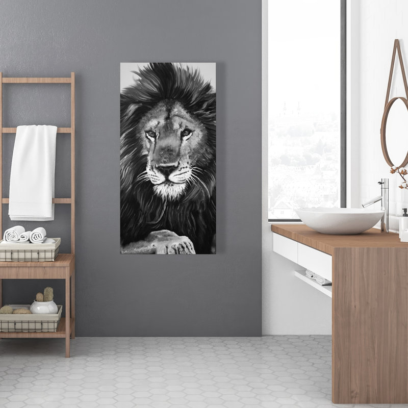 Le roi lion - Toile monochrome pour animaux