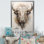 Tête de bison Buffalo III sur toile