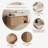 36" Wall-Mounted Natural Wood Bathroom Vanity with White Ceramic Sink, Single-Hole Faucet Hole, Pop-Up Drain & P-Trap Included-227388405-206969836