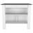White and Onyx 2-Piece Kitchen Set, Kitchen Island and Pantry Cabinet