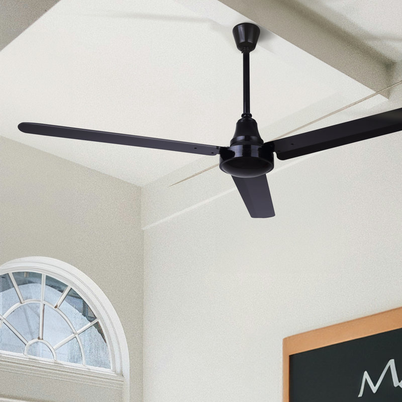Weatherproof DC Industrial Fan, Black, 60"