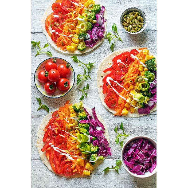 Vegetable Salad - Wrapped Canvas Print, 46cm H x 30cm W x 3.8cm D