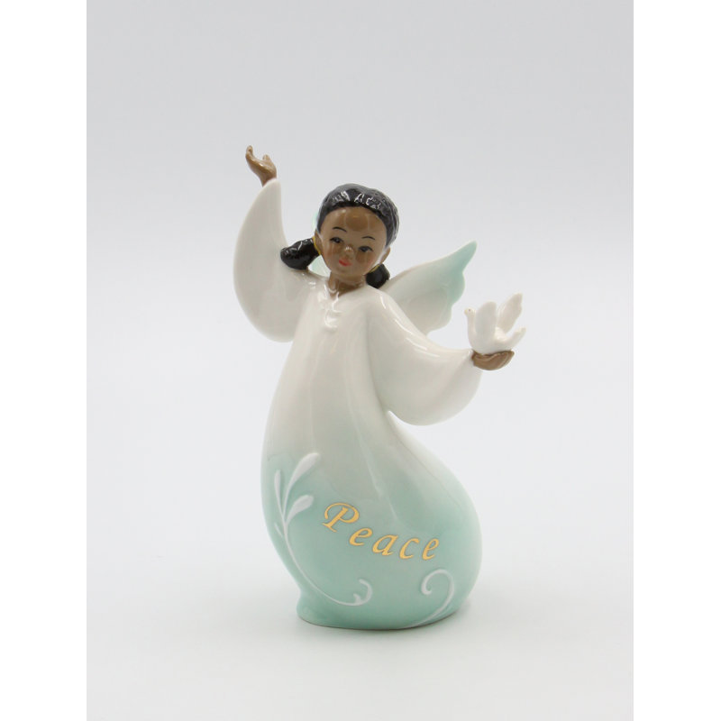 Figurine ange avec colombe