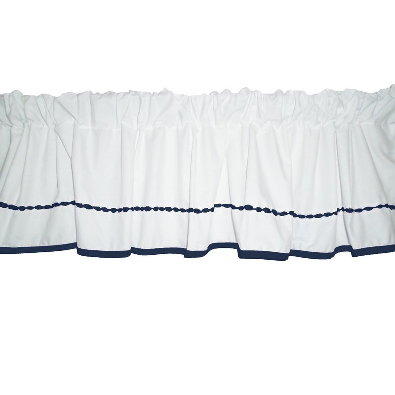 Jupe de fenêtre 72 po Crestline, Bleu marine