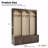 Wooden Style Finish Hall Tree With Storage Function Rack With Arched Design, Elegant Design 59" Width For Entryway Use Bench With 8 Retro Style Hooks, Rustic Style With Coat Rack And  Shoe Organizer With 3 Drawer Storage-1386040378