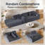 Canapé compressé sans squelette en chenille - sans assemblage, éponge haute densité, conception peu encombrante pour les appartements et les salons-113262543