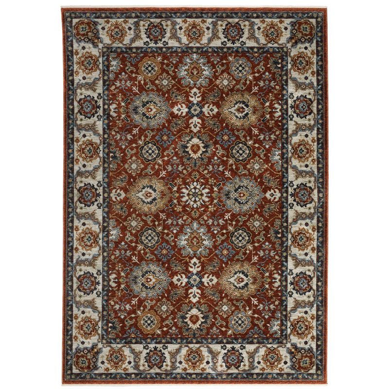 Hovis Oriental Indoor Rug, Rectangle 3'3" x 5'