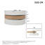 Drum Coffee Table with Storage