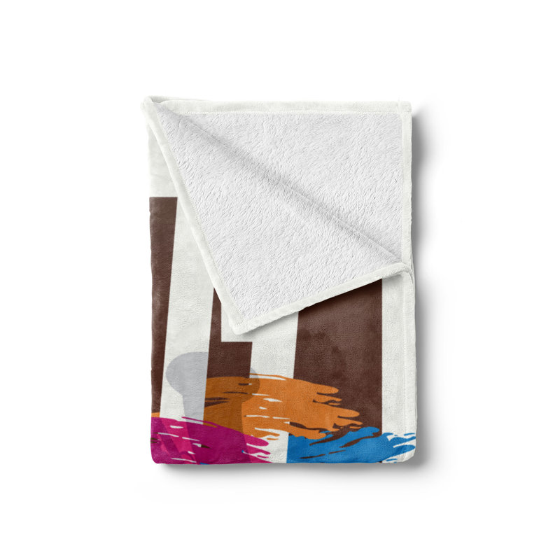Hand Woven Throw Blanket, 50" W x 60" L