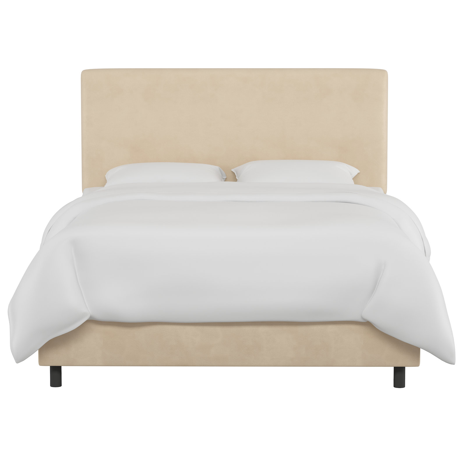 Eisley Upholstered Bed, King, Classic Pearl Performance Velvet