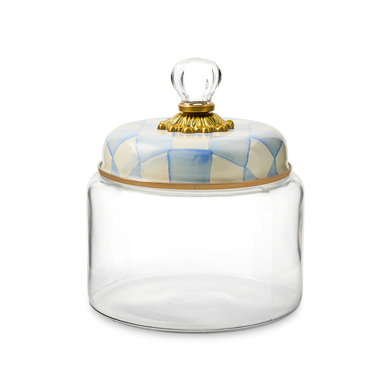 Sky Check Kitchen Canister, 48 oz