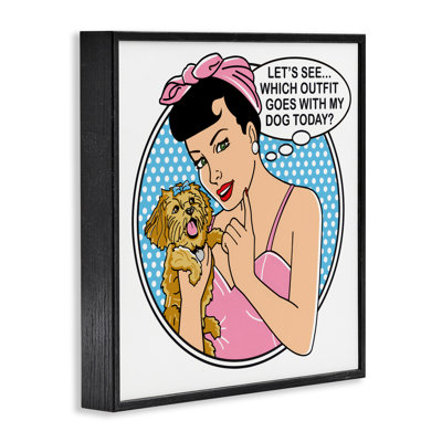 Which Outfit with Dog Framed Giclee Art by Dog Is Good