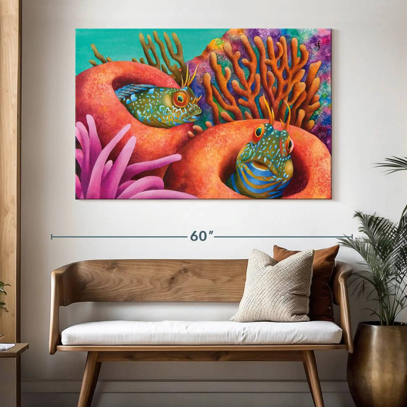 Brampt Seaweed Blennies, 34" H x 51" W