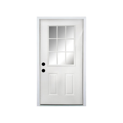 Energy Efficient Exterior Doors Fiberglass 32 x 80 Modern Home Entry