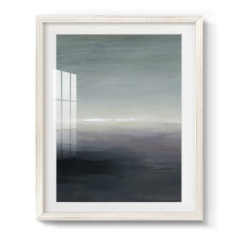Windy Moor I - impression encadrée, Blanc, H 28,5 po x l 20,5 po