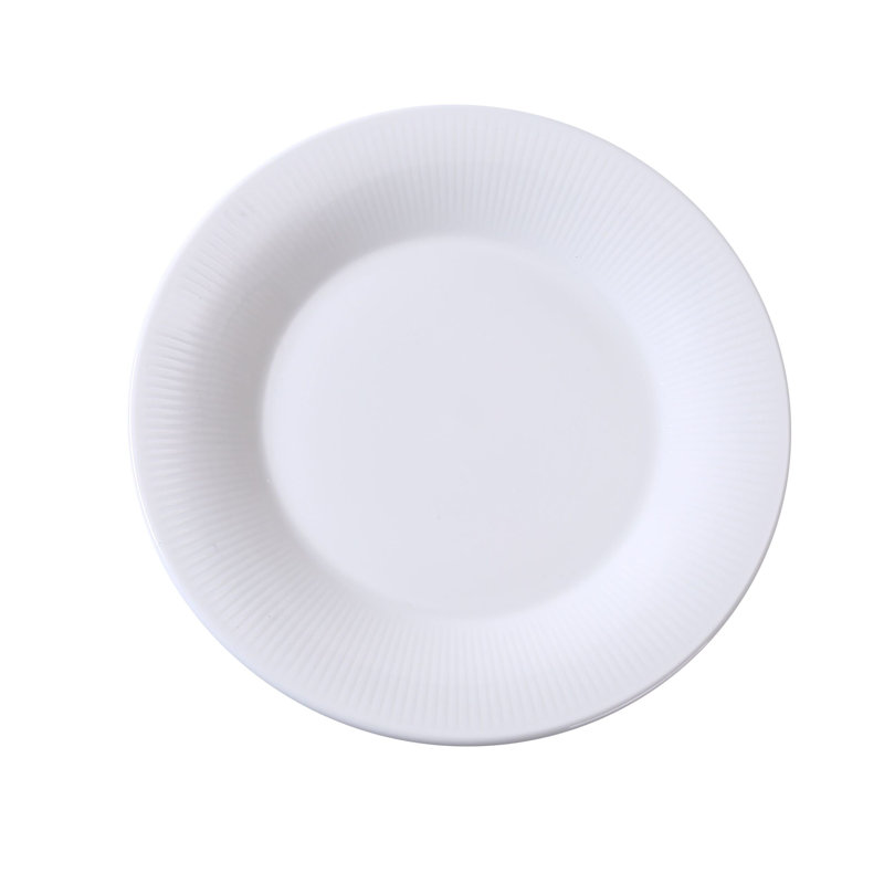 Assiette ronde en porcelaine Aspelare