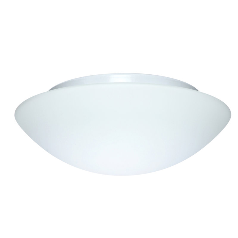 Plafonnier encastré pour cuve simple Besa, Blanc, H 3,875 po x l 12,625 po x P 12,625 po