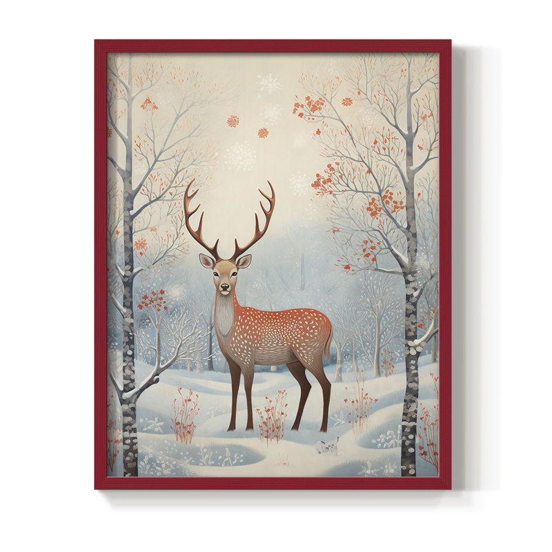 "ANIMALS Series CDLxx", H 21 po x l 17 po, Rouge