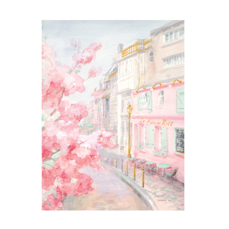 Art sur toile Danhui Nai «Pastel Paris II», H 19 po x l 14 po x P 2 po