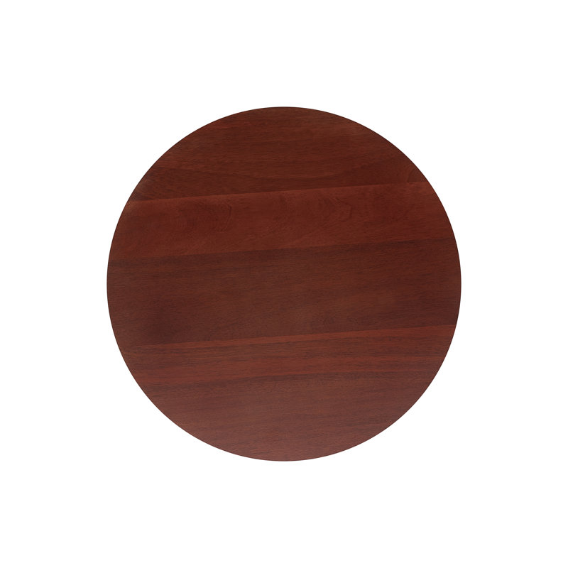 Hanley Solid Wood Top End Table, Walnut, Gold
