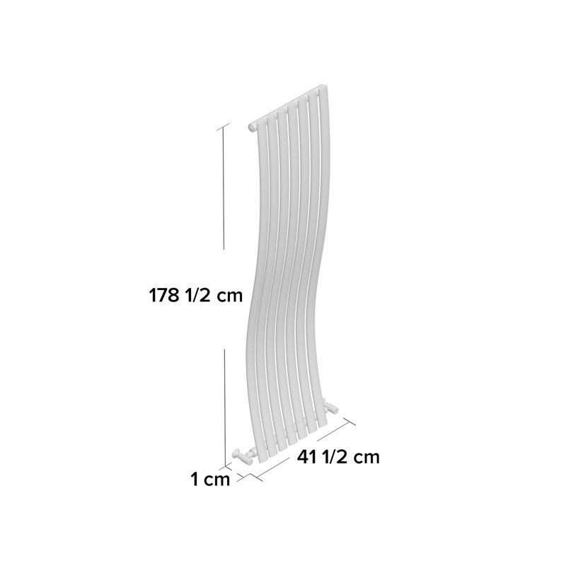 Vertical Designer Radiator, Grey