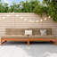 240cm Wide Straight Patio Sectional