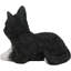 Figurine animal de compagnie chat noir et blanc Tuxedo