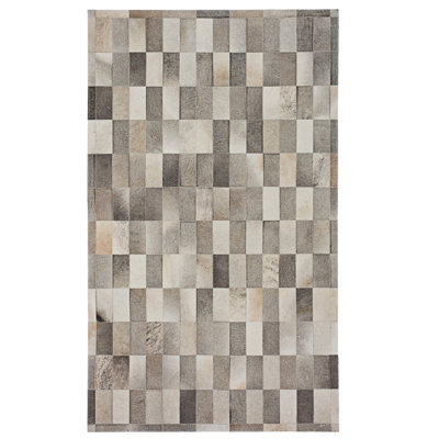 Daedalus Cowhide Geometric Indoor Rug