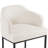 27" H Counter Height Bar Stools Set of 3, Modern Counter Stools with Curved Backrest and Arms, Black Metal Frames, Linen Fabric Upholstered Barstools for Kitchen Island, Home Bar-318224783