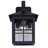 Sioban Traditional Outdoor Down Light Lantern, Black Finish, Clear Seeded Glass