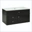 Ensemble de meuble-lavabo mural 36 po avec 2 tiroirs et basculant 36 po-1135292510