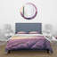 Lavande Fields pendant l'aube - ensemble de housse de couette moderne - microfibre de polyester-66389837