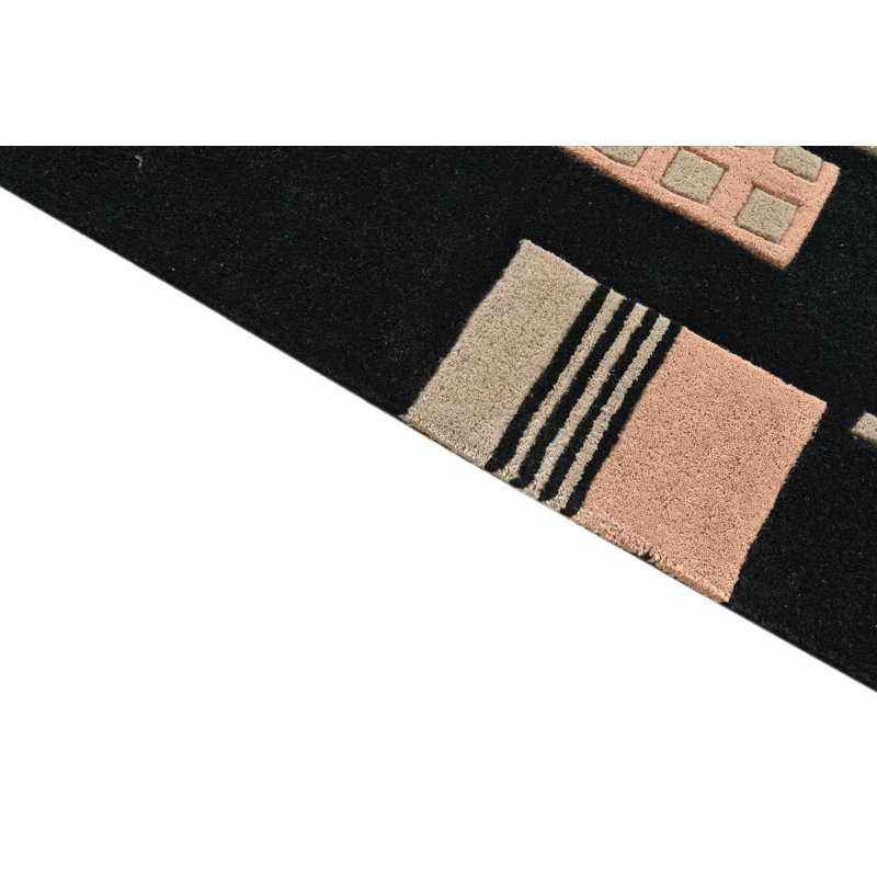 5'0 x 7'11 Pineland Black Rug