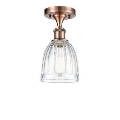 Plafonnier semi-encastré 1 lumière 5,75 po Dunder