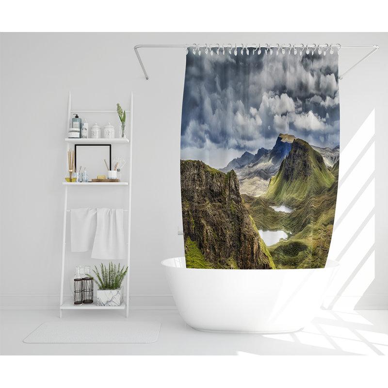 Elizeabeth 13 Piece Polyester Shower Curtain Set