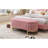 Pink Velvet Storage With Elegant Design For Bedroom And Living Area Metal Legs Spacious-1134204352