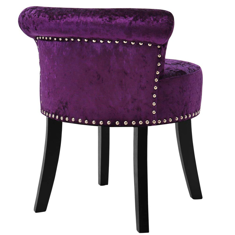 Manufactured Wood Accent Stool, Purple
