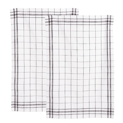 Soverall Cotton Plaid Kitchen Towel Linen Set
