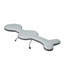 Chaise longue d'extérieur pliante en acier