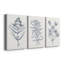 Indigo Botany Study I - Ensemble de 3 toiles tendues-494048124