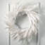 Couronne de Noël artificielle 28 po, blanc